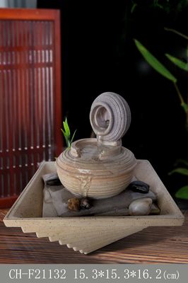 탁상 훈장 실내 전통적인 Polyresin 폭포 장식 협력 업체