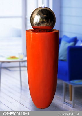 Fiberglass 154cm Led Light Indoor Water Fountain 협력 업체