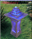 Indoor Fiberglass H91cm Led Light Water Fountain 협력 업체